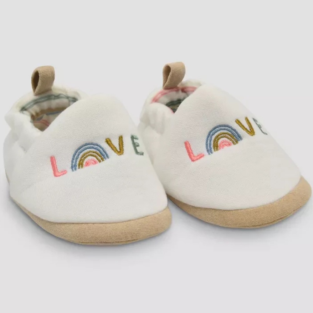 Carter’s Rainbow Love Cozy Infant Newborn Slippers